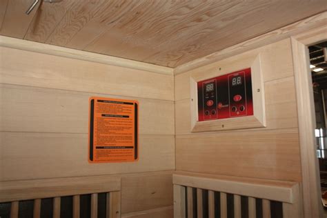 Control Panel Interior Sauna King USA Syracuse NY Infrared Saunas