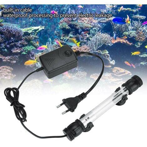 SJLERST Lampe de désinfection de stérilisateur UV pour Aquarium