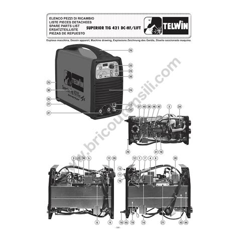 Ricambi Telwin Per Inverter SUPERIOR TIG 421 DC HF LIFT 400V ACC