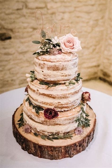 Pin By Claudia Perez On Wedding Naked Wedding Cakes Wedding Cake