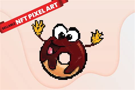 Donut Pixel Art Grafika Przez Jonakh32 · Creative Fabrica