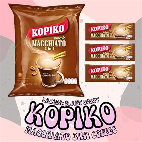 Kopiko Macchiato Coffee 3in1 7 And 20 Sachet 24g Instant Coffee Mix