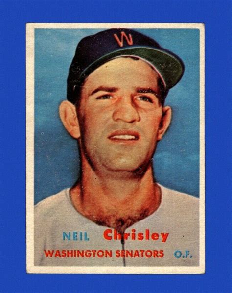 1957 Topps Set Break 320 Neil Chrisley VG VGEX GMCARDS EBay