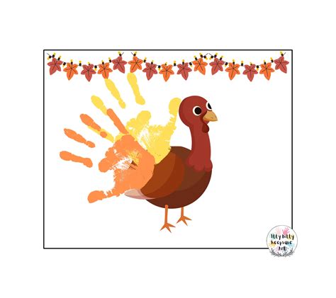 Thanksgiving Handprint Art Craft Printable Template Fall Craft Autumn Turkey Made By