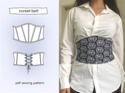 Corset Belt Pattern Sewing Pattern Corset Pattern Pdf Digital Sewing