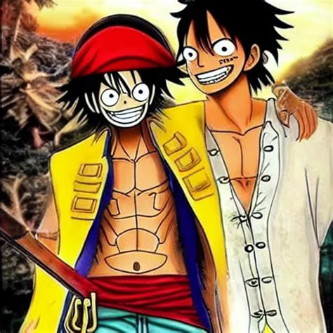 Monkey D Luffy With Captain Jack Sparrow S Outfit Stable Diffusion