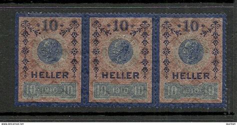 Revenue Stamps Österreich Austria 1910 Steuermarke Stempelmarke