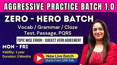 Topic Wise Error Subject Verb Agreement Part Aggresive