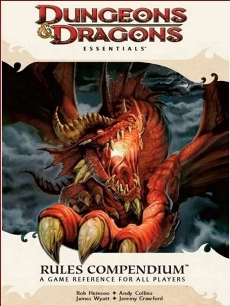 Dandd Rules Compendium 4e Wizards Of The Coast Dungeons And Dragons