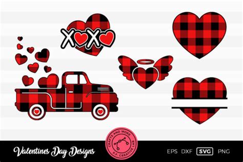 Valentines Day Buffalo Plaid Designs Graphic By Dtcreativelab