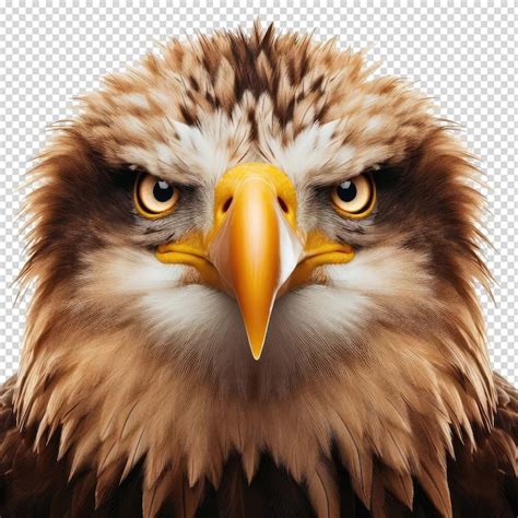 Premium PSD A Picture Of A Hawk With A Yellow Beak And A Black And