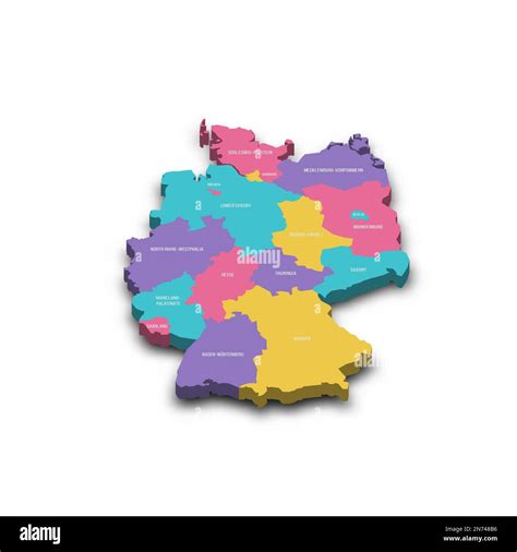 Germany Political Map Of Administrative Divisions Federal States