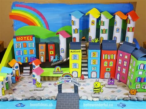 recycled-rainbow-cardboard-town-diy-kids-craft-toy-by-hellowonderful ...