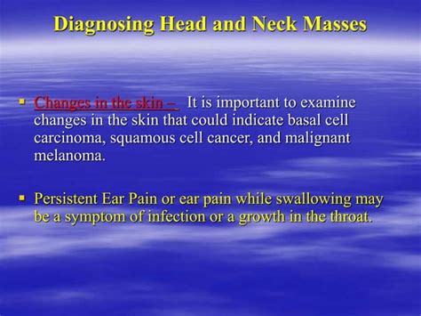 Differential Diagnosis Of Head And Neck Swelling