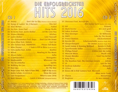 Die Ultimative Chart Show Hits Des Jahres Samplerinfosde