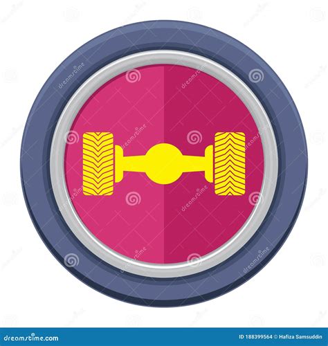 Car Axle. Vector Illustration Decorative Design Stock Vector ...