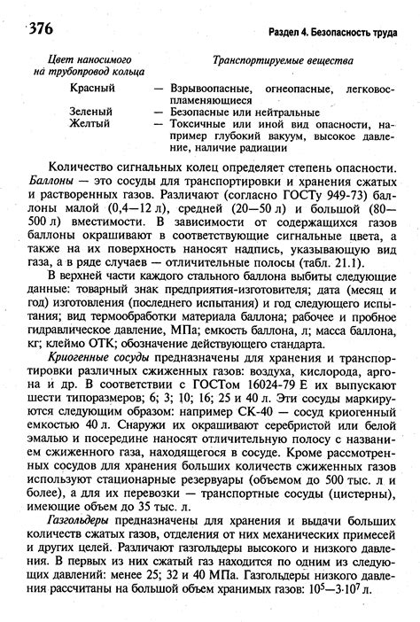 Количество сигнальных колец определяет степень опасности. Баллоны — это ...