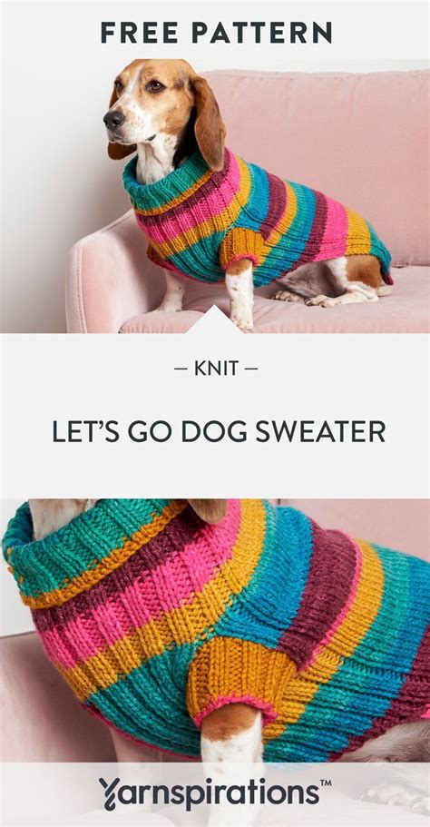 Knitted Dog Sweater Pattern Dog Sweater Crochet Pattern Knit Dog