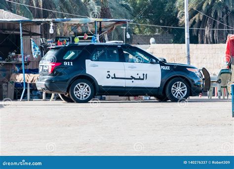 Jordan Police Car In Aqaba City Editorial Photography Image Of Background National 140276337