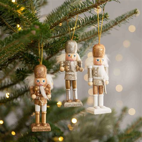 Zawieszka Nutcracker Złoty Dziadek 3 Szt 13 Cm Homla Homla Sklep