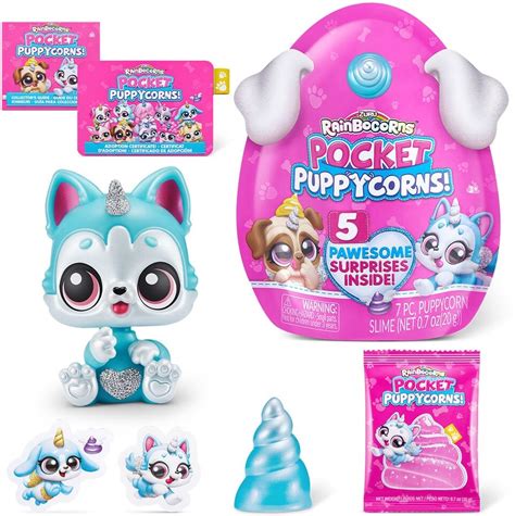 New Zuru Rainbocorns Pocket Puppycorns Surprise Bobblehead Random