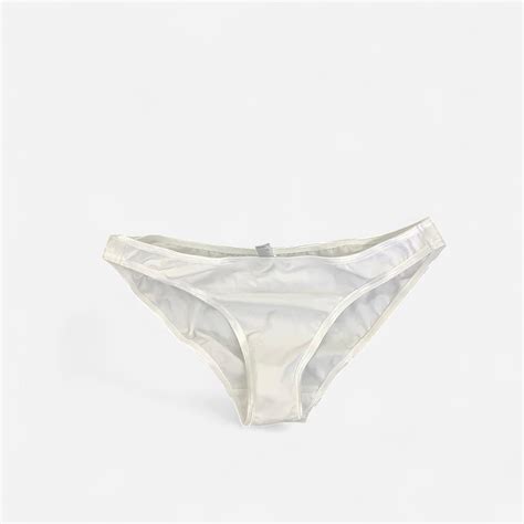 LAA6015 IMPERFECT WHITE BIKINI PANTY STAINING Depop