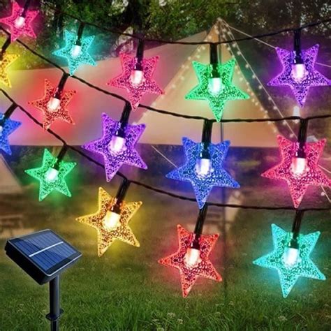 Guirlande Lumineuse D Exterieur Amoune Star Guirlande Lumineuse Solaire