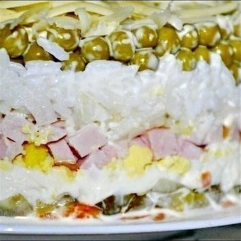 Вкуснейший слоеный салат - Самые вкусные кулинарные рецепты