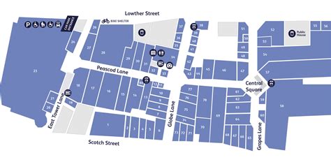 Store Map The Lanes Shopping Centre