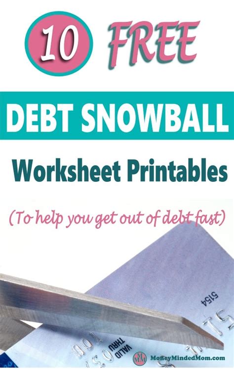 Free Debt Snowball Worksheet Printables To Help You Get Out Of Debt