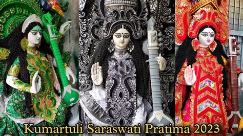 Kumartuli Saraswati Pratima Saraswati Puja Kumartuli Idol