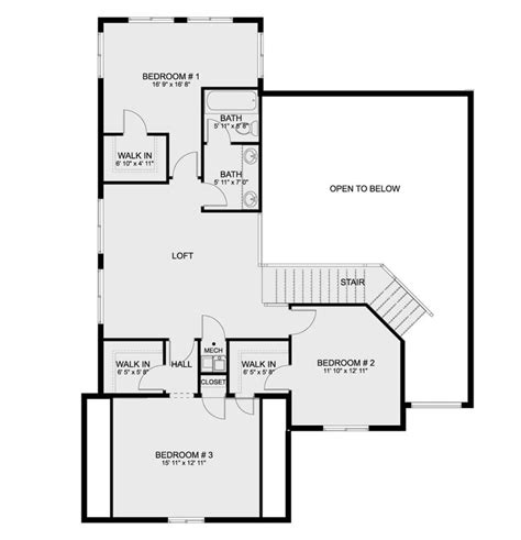 House Plan 2802 00137 Craftsman Plan 3 381 Square Feet 4 Bedrooms 2 5 Bathrooms New House