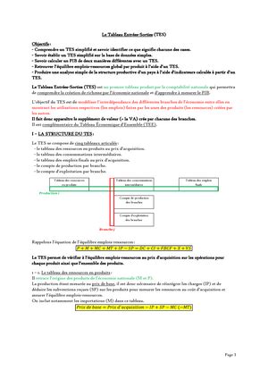 Fiche Les Comptes Des Secteurs Institutionnels La S Quence Des