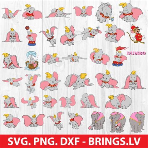 Dumbo Bundle Svg Dumbo Svg Dumbo Cricut Elephant Svg Dumbo Png