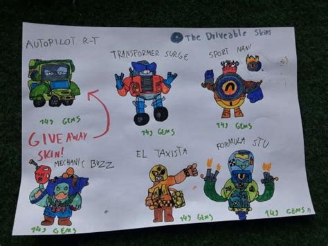 i made a cars skin pack! hopefully it's good! : r/Brawlstars