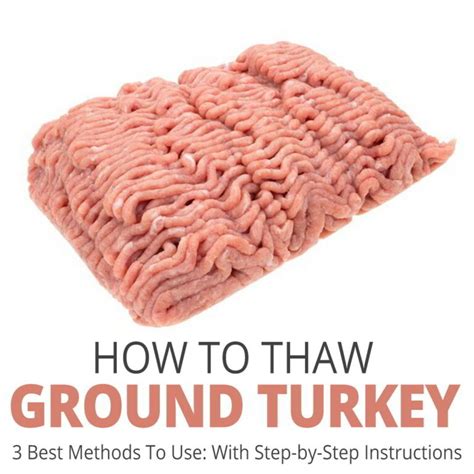 How To Thaw Frozen Ground Turkey 3 Best Methods To Use