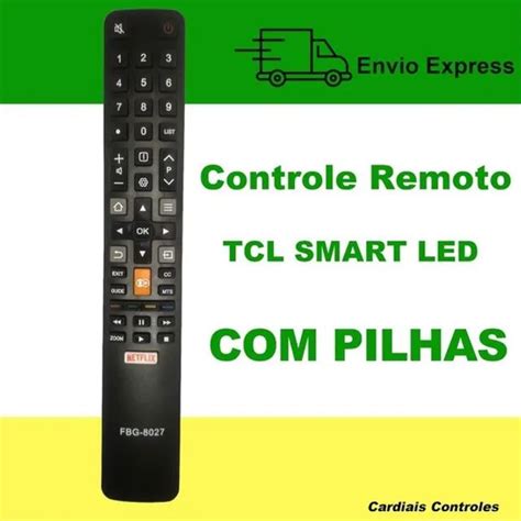 Controle Remoto Para Tv Tcl Smart Teclas Netflix Globoplay Peças e