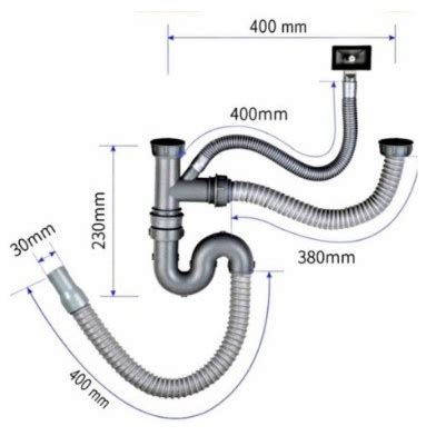 Jual SELANG PEMBUANGAN AIR BAK CUCI PIRING SELANG SINK BCP CABANG