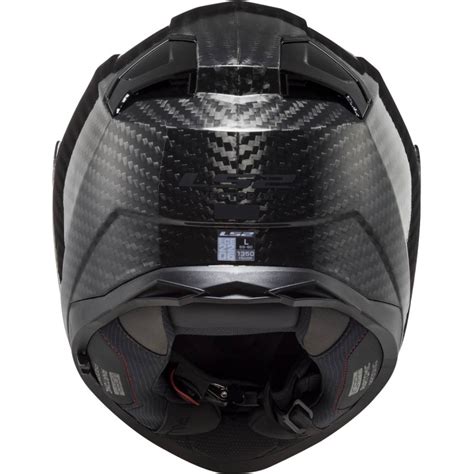 Casco Integrale Ls Ff Vector Ii Carbon Solid Nero Lucido