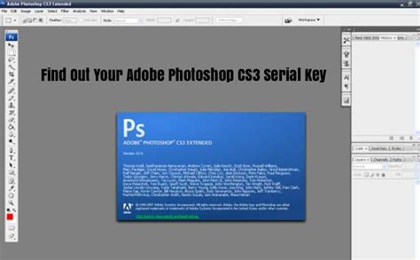 Steps To Find Out Your Adobe Photoshop CS3 Serial Key SelectYourDeals