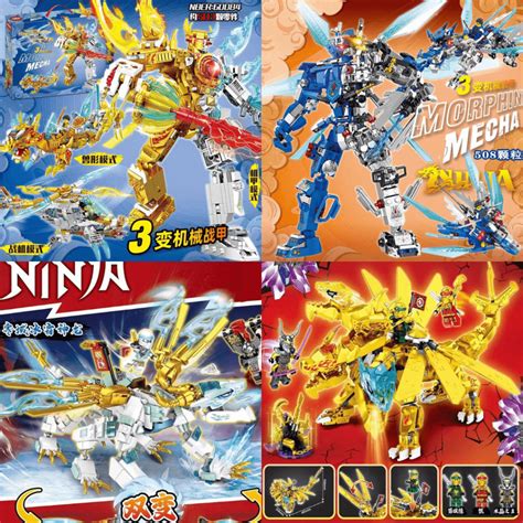 Jual Cod Mainan Balok Robot Ninja Mecha Bongkar Pasang Brick Ninjago