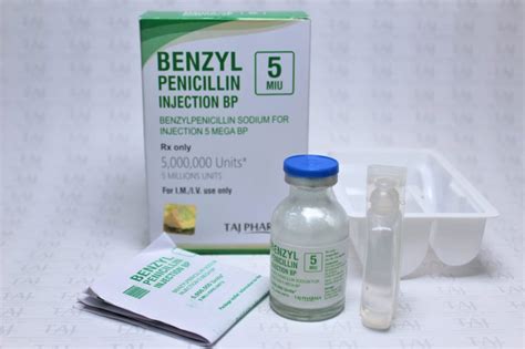 Benzyl Penicillin Sodium Injection 50 00 000iu 3000 Mg 5 Mu