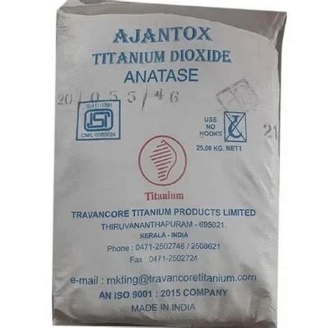 Titanium Dioxide Anatase Bag 25 Kg At 215 Kg In Hyderabad ID