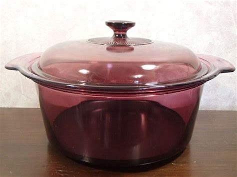 Cranberry Vision Corning 5 Quart Stock Pot Dutch Oven Etsy Dutch