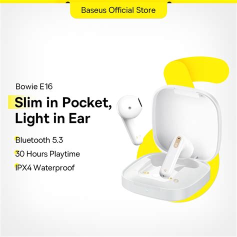 NEW Baseus E16 True Wireless Earbuds TWS 5 3 Bluetooth Earphone With