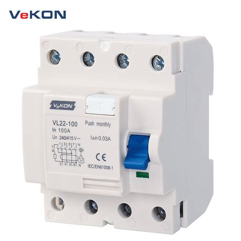 10ka Breaking Capacity 30mA 100mA 300mA Residual Current Circuit