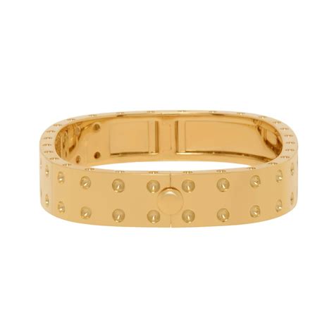 Roberto Coin Pois Moi 18k Yellow Gold Bangle Bracelet For Sale At 1stdibs