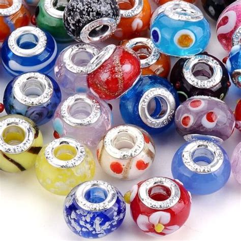 Europ Ische Lampwork Perlen Spacer Bulk Perlen Perlen Mit Gro Em Loch