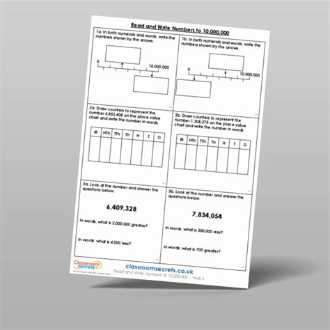 Read And Write Numbers To 10000000 Varied Fluency Resource Classroom Secrets