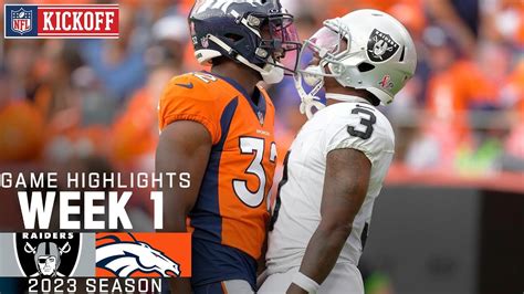 Las Vegas Raiders Vs Denver Broncos Game Highlights NFL 2023 Week 1